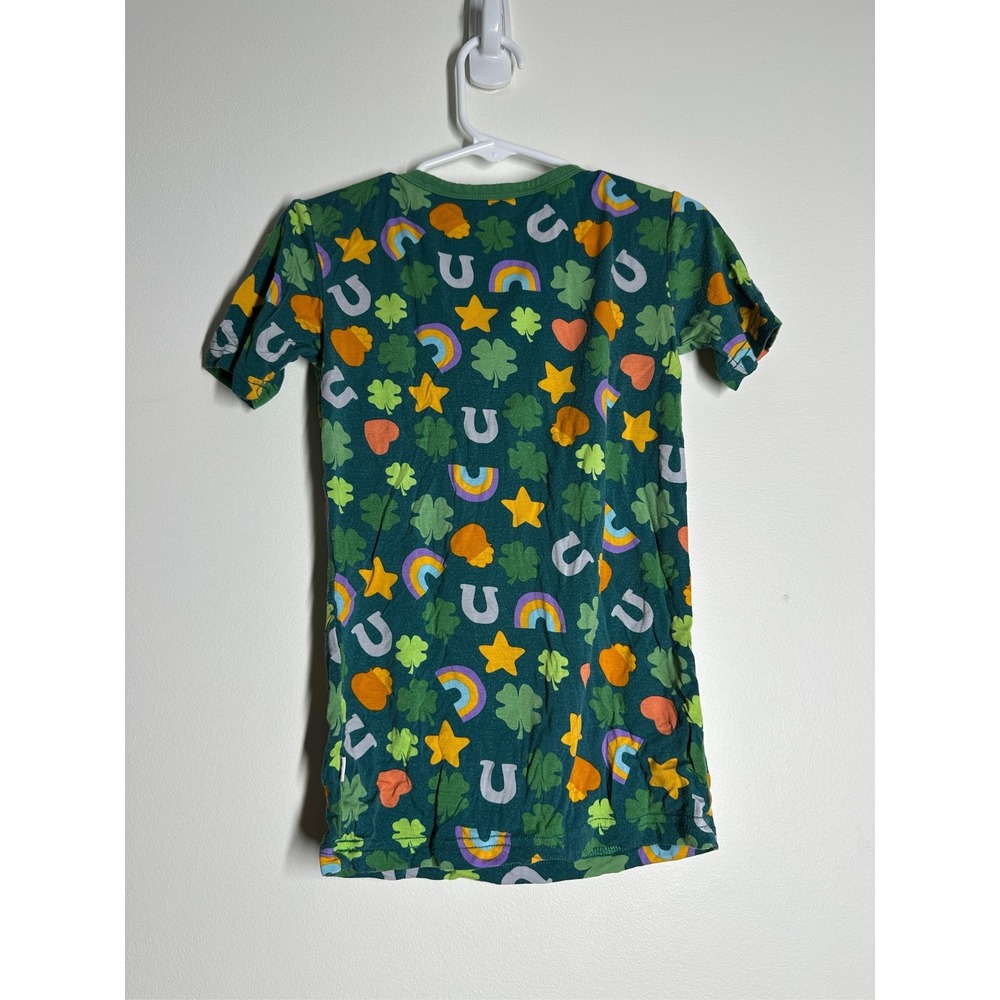 Little Sleepies Lucky Charms Bamboo Short Sleeve Pajama Set Kids 5/6 St Patricks - Picture 7 of 7